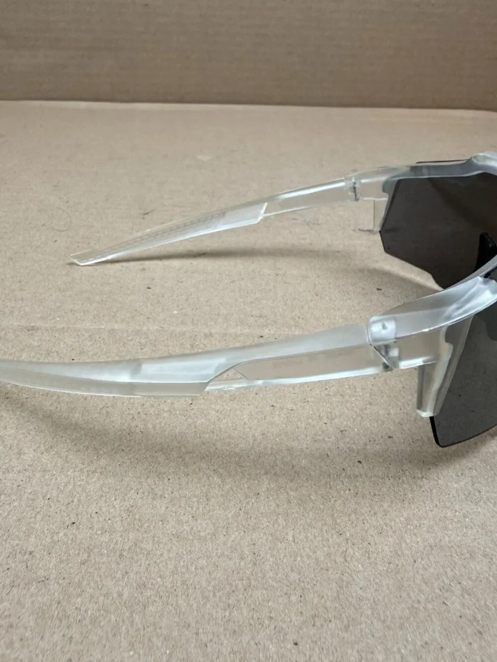 Men's/Women's Performance Sport Sunglasses - Clear Frame, Mirrored Lens - DAMAGE